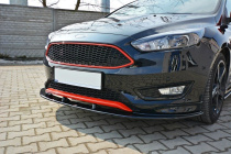 Ford Focus ST-Line MK3 Facelift 2015-2018 Frontläpp / Frontsplitter V.1 Maxton Design
